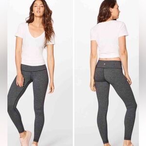 Lululemon Gray Herringbone Leggings Like New 2